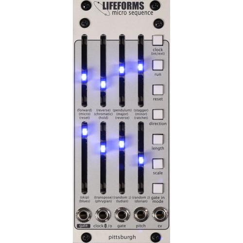 Pittsburgh Modular Lifeforms Micro Sequence 8-Step Programmable Sequencer Eurorack Module, Pittsburgh, Modular, Lifeforms, Micro, Sequence, 8-Step, Programmable, Sequencer, Eurorack, Module