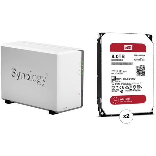 Synology DiskStation 16TB DS216j 2-Bay NAS Server Kit