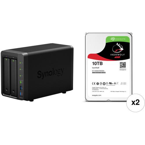 Synology DiskStation 20TB DS716 II 2-Bay NAS Server Kit