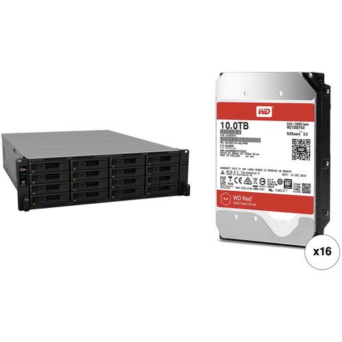 Synology RackStation RS2818RP 160TB 16-Bay NAS Enclosure Kit with WD NAS Drives