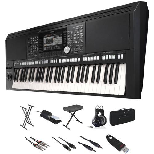 Yamaha PSR-S975 Value Kit with Stand, Bench, Cables, Case, Pedal, and Flash Drive