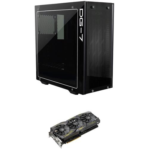 ASUS Republic of Gamers Strix GeForce GTX 1080 Ti Graphics Card & EVGA DG-75 Mid-Tower Case Kit