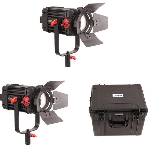 CAME-TV Boltzen 100W Fresnel Focusable LED Daylight 2-Light Kit