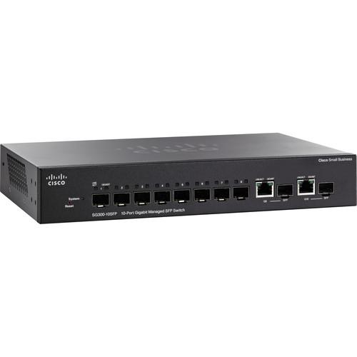 Cisco SG300-10SFP-K9-NA 10-Port Gigabit Ethernet Managed