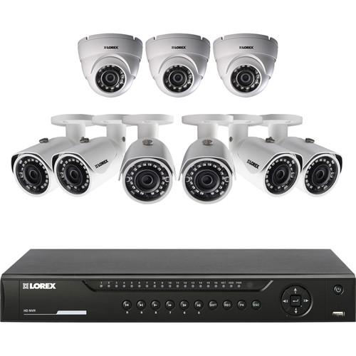 Lorex 16-Channel 4MP NVR with 3TB HDD and 9 3MP Outdoor Cameras Kit