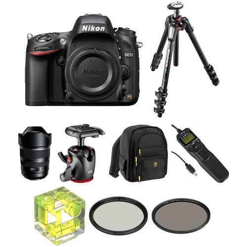 Nikon D610 DSLR Camera with 15-30mm