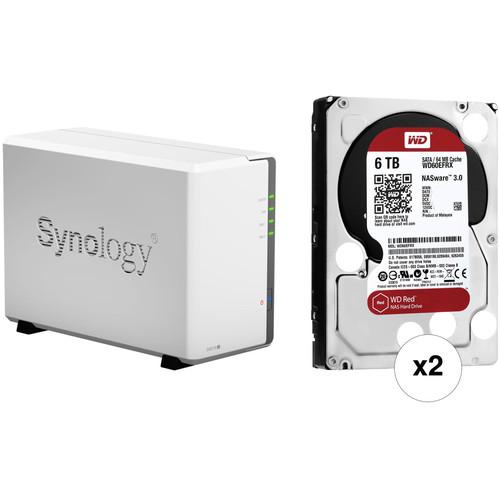 Synology DiskStation 12TB DS216j 2-Bay NAS Server Kit