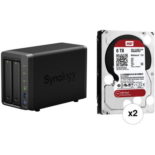 Synology DiskStation 12TB DS718 2-Bay NAS Enclosure Kit with WD NAS Drives, Synology, DiskStation, 12TB, DS718, 2-Bay, NAS, Enclosure, Kit, with, WD, NAS, Drives