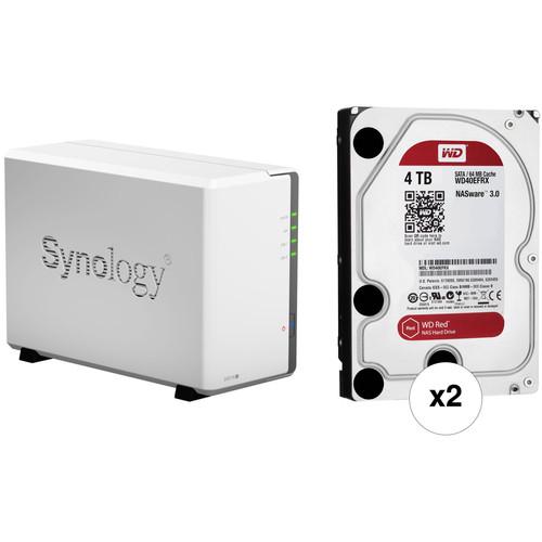Synology DiskStation 8TB DS216j 2-Bay NAS Server Kit, Synology, DiskStation, 8TB, DS216j, 2-Bay, NAS, Server, Kit