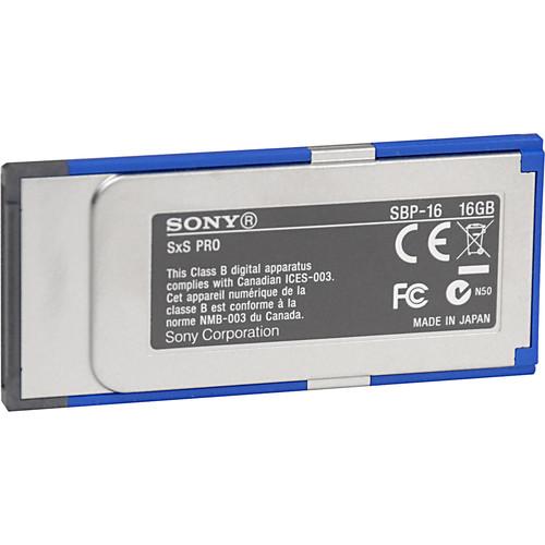 Sony SBP-16 16GB SxS PRO Memory