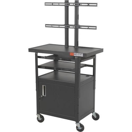 Balt Model 27530, Height Adjustable Flat Panel TV Cart with Cabinet