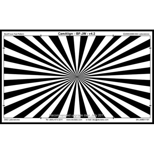DSC Labs Backfocus Expanded Junior Focus Pattern Chart