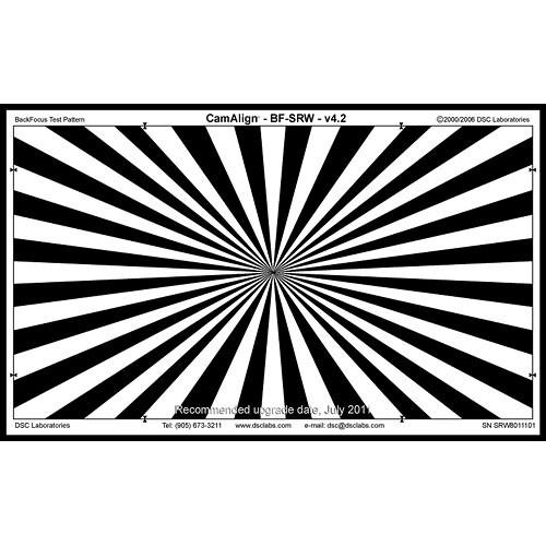 DSC Labs Backfocus Expanded Senior Focus Pattern Chart