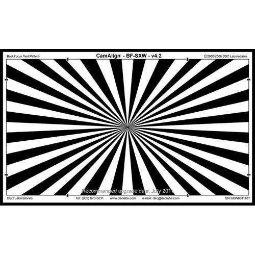 DSC Labs Backfocus Expanded Super Maxi Focus Pattern Chart