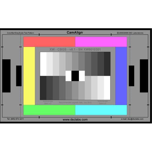 DSC Labs ChromaDuMonde 12 4-R Junior CamAlign Chip Chart with Resolution