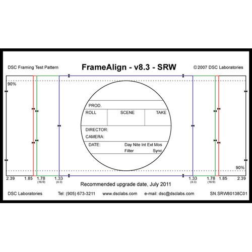 DSC Labs FrameAlign Senior CamAlign Chart
