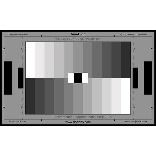 DSC Labs GrayScale Junior CamAlign Chip Chart