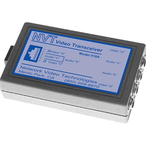 NVT NV-418A Dual Channel Passive Video Audio Transceiver
