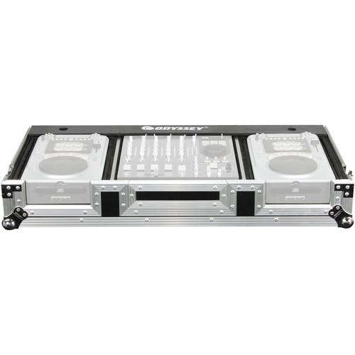 Odyssey Innovative Designs FZ12CDIW Flight Zone DJ CD 12" Mixer Coffin with Wheels