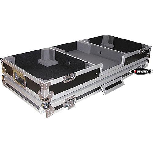 Odyssey Innovative Designs FZBM12W Flight Zone 12" Mixer Battle Mode Turntable Coffin with Wheels