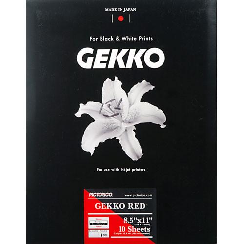 Pictorico Gekko Red Paper for Inkjet - 8.5 x 11" - 10 Sheets