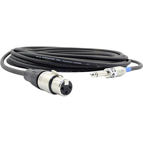 Pro Co Sound Excellines Mono 1 4" Male to XLR Female Hi-Z Microphone Cable - 20