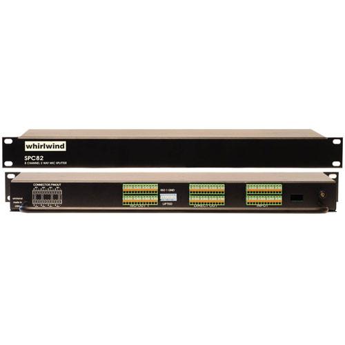 Whirlwind SPC82PJT - 8-Channel Mic Splitter with Direct and Isolated Outputs, Phantom Power Connection and Jensen Transformers