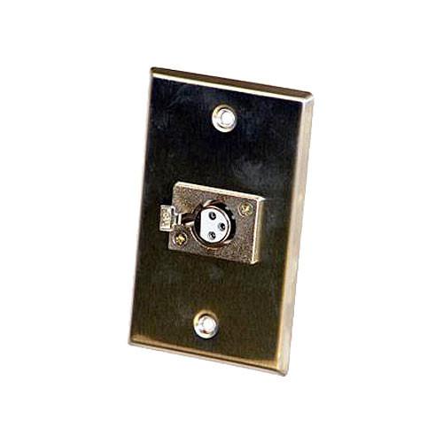 Astatic 40-347 Single 3-Pin XLR Female Wall Plate