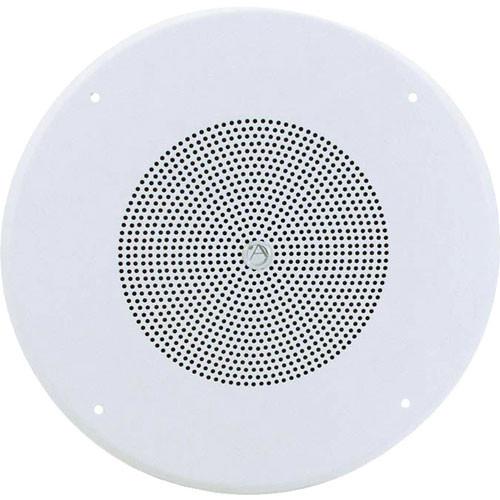 Atlas Sound GD87W 8" 2-Way 16W Coaxial Ceiling Speaker with Baffle & 70.7V Transformer