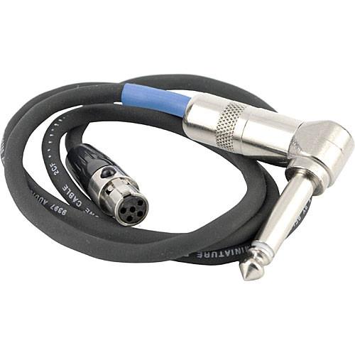 Lectrosonics MI33PRA - TA5-Female to Right-Angled 1 4" Phone Instrument Cable for Lectrosonics Transmitters