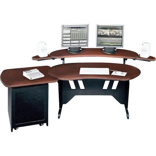 Middle Atlantic ES S12D-DC 60" Edit Center Desk with Overbridge & 12 Space Rack