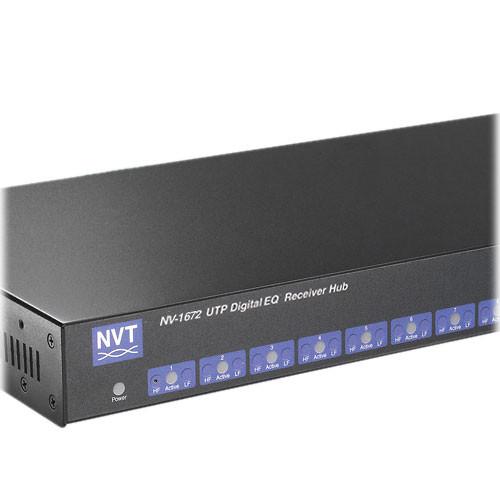 NVT NV-1672 16-Channel DigitalEQ Active Receiver Distribution Amplifier Hub