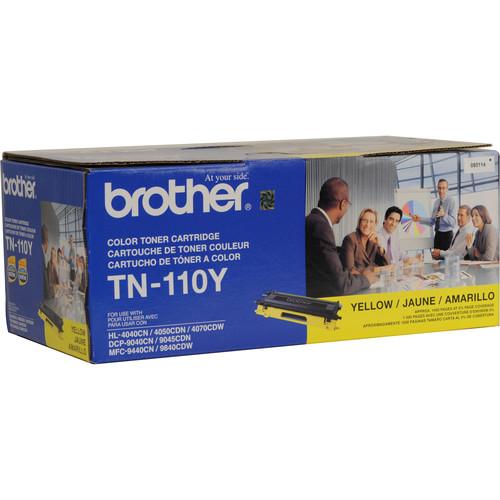 Brother TN-110Y Standard Yield Yellow Toner Cartridge, Brother, TN-110Y, Standard, Yield, Yellow, Toner, Cartridge