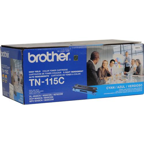 Brother TN-115C High Yield Cyan Toner Cartridge, Brother, TN-115C, High, Yield, Cyan, Toner, Cartridge