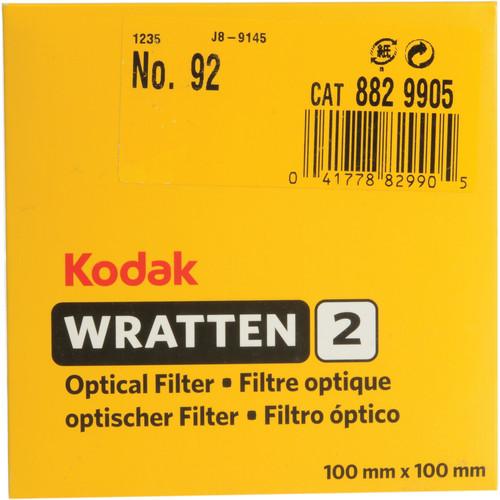 Kodak 4 x 4" #92 Red Special Color Effect Wratten 2 Gel Filter