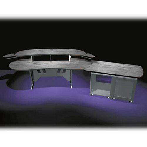 Middle Atlantic ELUR D12D-PS 84" Edit Center Desk with Overbridge & Dual Bay Outboard Rack