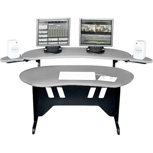 Middle Atlantic ES-PS 60" Edit Center Desk with Overbridge