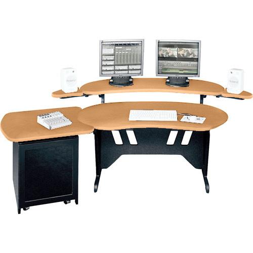Middle Atlantic ES S12D-HM 60" Edit Center Desk with Overbridge & 12 Space Rack