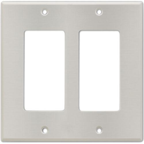 RDL CP-2S Stainless Steel Double Cover Wall Plate