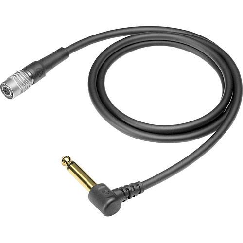 Audio-Technica AT-GRCW - Right-Angled Wireless Guitar Input Cable for UniPak Transmitters