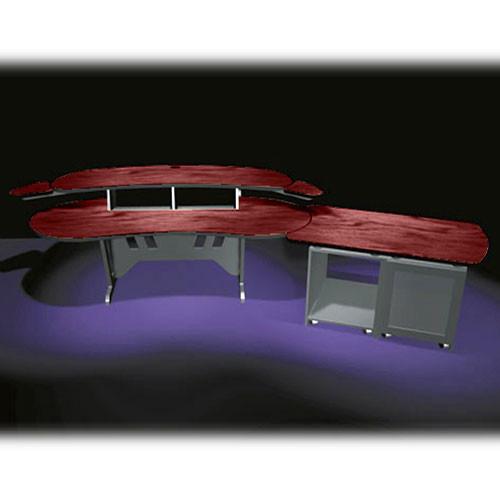 Middle Atlantic ELUR D12D-DC 84" Edit Center Desk with Overbridge & Dual Bay Outboard Rack