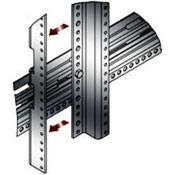 Middle Atlantic PROWMRK-ZRA45 - 45 Space Cage-Nut Z-Rail Rack Rails for WMRK Series Racks