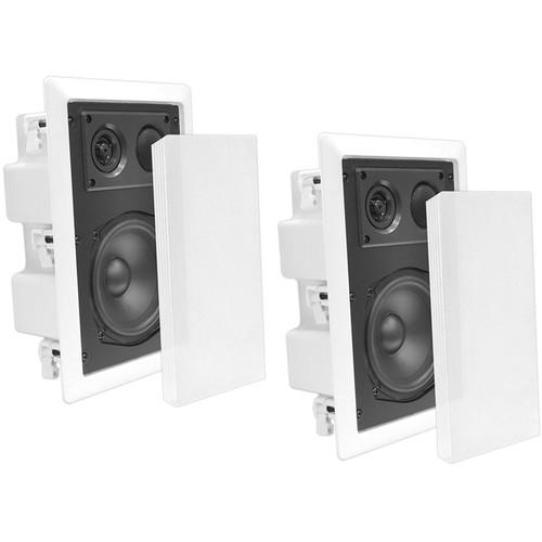 Pyle Pro PDIW87 8" 2-Way In-Wall Enclosed Speaker with Directional Tweeter