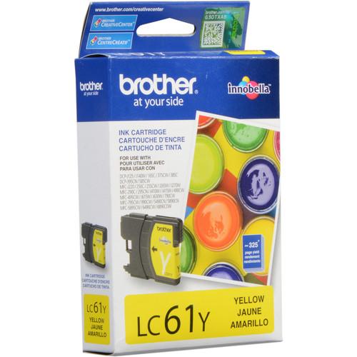 Brother LC61Y Innobella Standard-Yield Yellow Ink