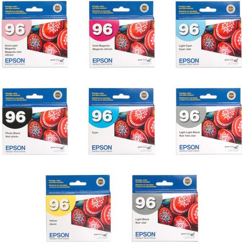 Epson 96 UltraChrome K3 Photo Black 8-Cartridge Ink Set