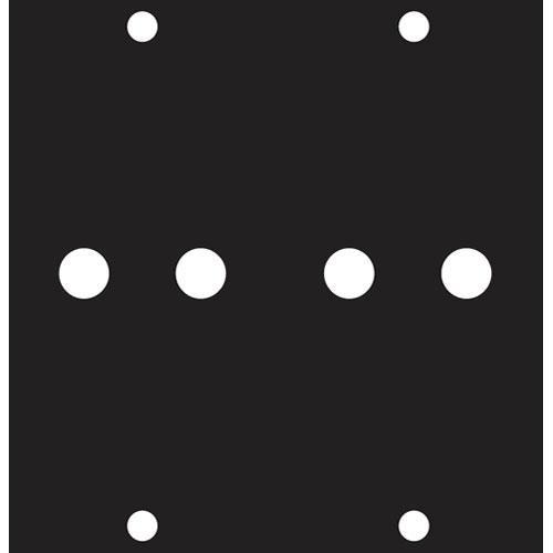 Middle Atlantic Dual 3 8" Banana Jack Punchout Panel