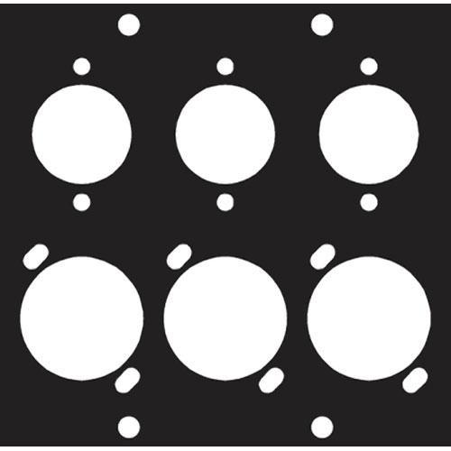 Middle Atlantic Female Male Combo 6 Punchout Panel