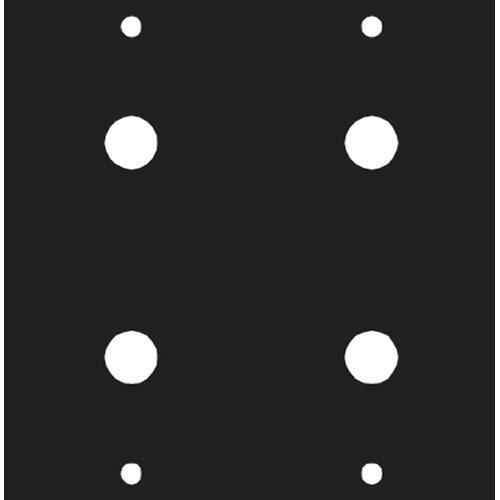 Middle Atlantic Four 7 16" Punchout Panel