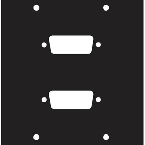 Middle Atlantic Two DB15 Punchout Panel