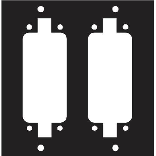 Middle Atlantic Two DL Cannon Punchout Panel